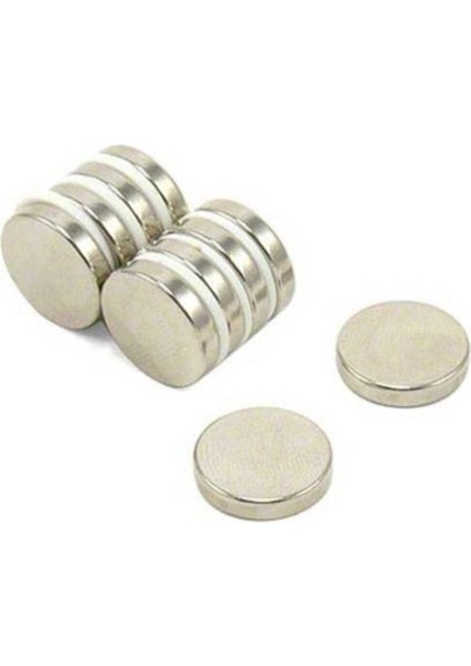 5 Adet 15MM x 3mm Yuvarlak Süper Güçlü Neodyum Mıknatıs