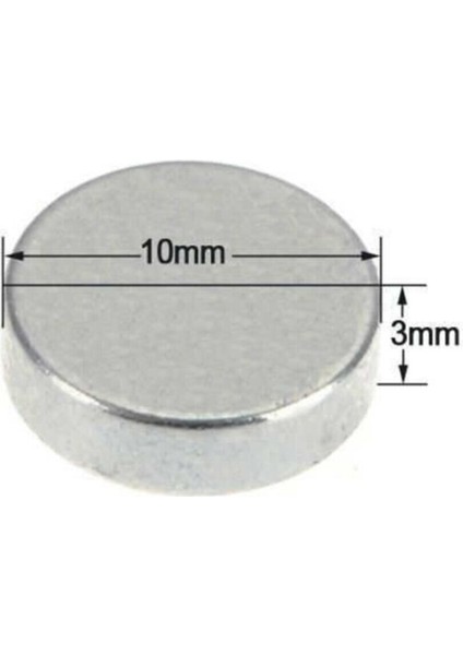 10 Adet Yuvarlak, Neodyum Mıknatıs, 10X3 Mm, Süper Güçlü Magnet indirimleri