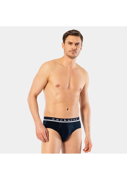 Erkek Likralı Bantlı Slip 1311/LACIVERT