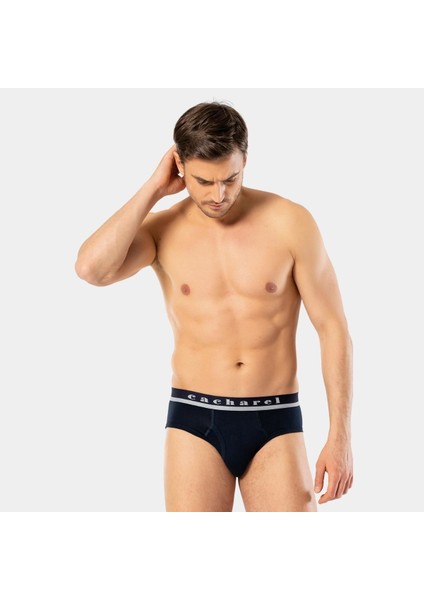 Erkek Likralı Bantlı Slip 1311/LACIVERT