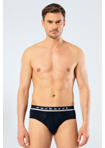 Erkek Likralı Bantlı Slip 1311/LACIVERT