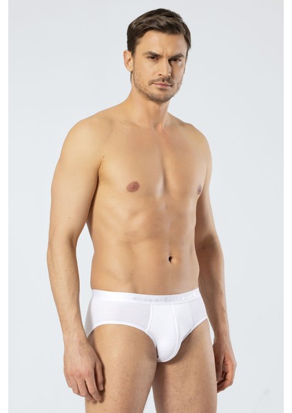 Erkek Modal Likralı Slip 1403/BEYAZ