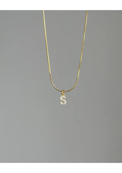 925 Ayar Gümüş Zirkon Taşlı Harf Kolye fiyatları