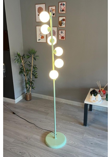 Mint Lambader Modern Dekoratif Metal Oturma Odası Çalışma Odası Zemin Lambası fırsatları