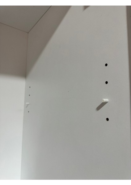 Ladik - Beyaz Tek Kapaklı Gardırop 210-45-45 cm (Çift Yönlü Kapak)