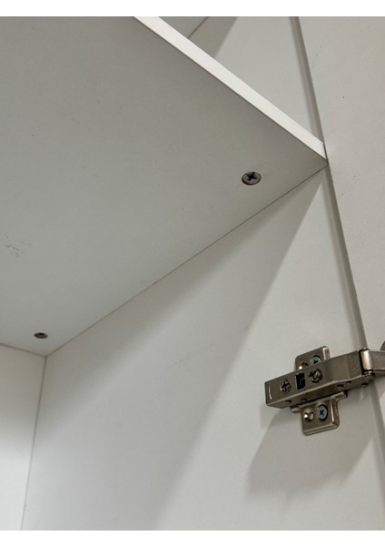 Ladik - Beyaz Tek Kapaklı Gardırop 210-45-45 cm (Çift Yönlü Kapak)