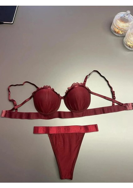 s Straplez Istiridye Sütyen Takımı