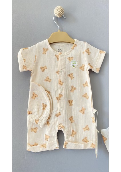 Unisex 3-6-9 Ay Teddy Müslin Barbatöz