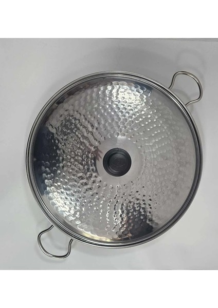 Remont Kapaklı Kavurma Sacı Tava Paslanmaz Çelik 40 cm