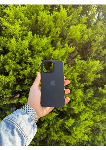 Apple iPhone 14 Pro Max Siyah Lansman Uyumlu Içi Kadife Silikon Kılıf