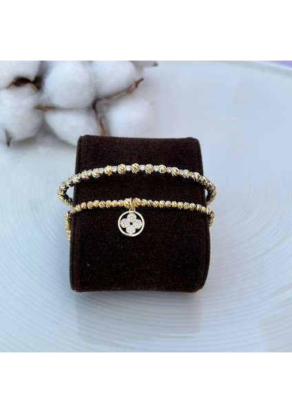 Yonca Detaylı Modern Gold Bileklik fiyatları