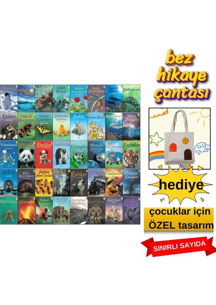 Tübitak Ilk Okuma 40 Kitap Seti | 7+ Yaş | Bilim ve Macera Dolu Eğlenceli Okuma Serisi