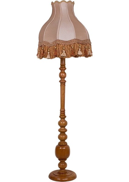 Vizon Kadife Klasik Lambader Kumaş Kaplama Ahşap Ayak Vintage LM01206