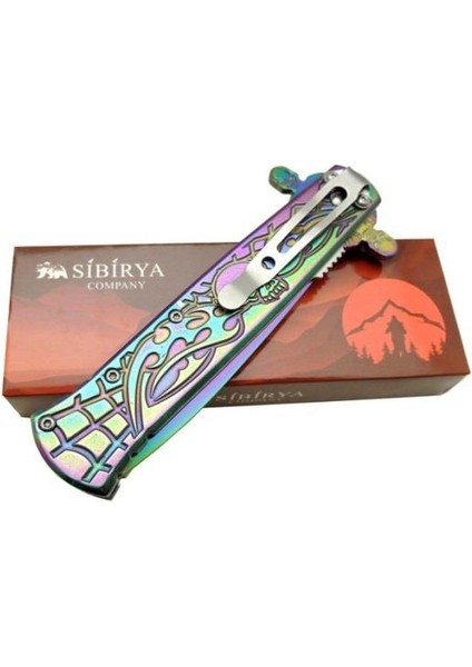 Sibirya Skull Rainbow Çakı