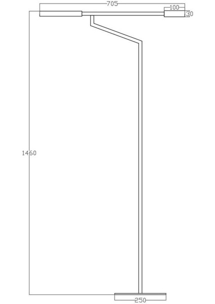 Dekoratif Soloist LED Lambader 145 cm Gün Işığı