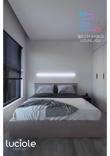 LED Abajur Aplik Gece Lambası Rgb Lambader 16 Renkli Uzaktan Kumandalı Işık 4 Animasyonlu Ledap2