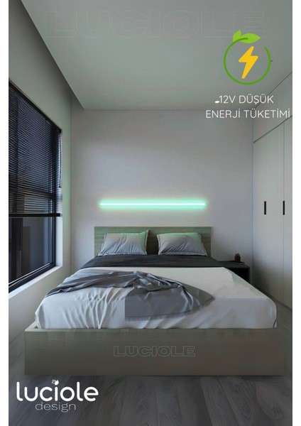 LED Abajur Aplik Gece Lambası Rgb Lambader 16 Renkli Uzaktan Kumandalı Işık 4 Animasyonlu Ledap2