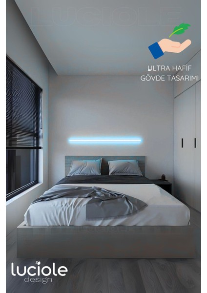LED Abajur Aplik Gece Lambası Rgb Lambader 16 Renkli Uzaktan Kumandalı Işık 4 Animasyonlu Ledap2