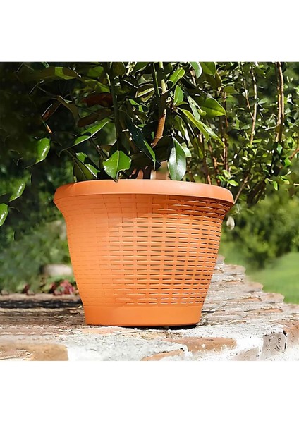 SO-HS03 Plastik Hasır Desenli Dekoratif Saksı 10 Litre No 3 fiyatları