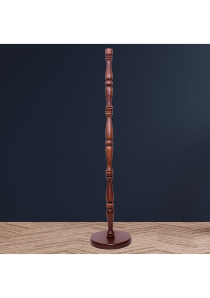 Bordo Gold Saçak Vintage Lambader Kumaş Kaplama Kahverengi Ahşap Ayak LM0124 indirimleri