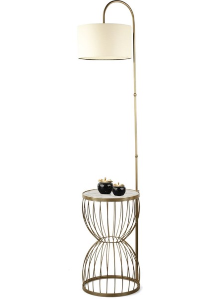 Venezia Sehpa Lambader Eskitme Mermer Ahşap Krem Şapka modelleri