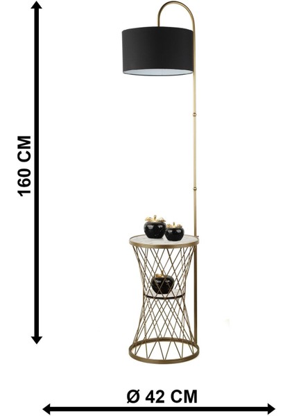 Evsa Sehpa Lambader Eskitme Mermer Ahşap Siyah Şapka indirimleri