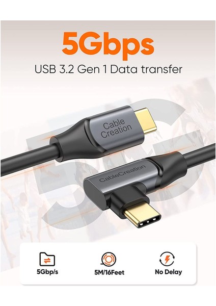Sony Playstation Vr Vr Gözlük Uyumlu Type-C To Type-C Kablo 5m USB 3.2