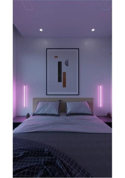 Mini Uzaktan Kumandalı 1 Adet LED Lambader - 16 Renk 4 Mod - Değişebilir Renk Seçeneği
