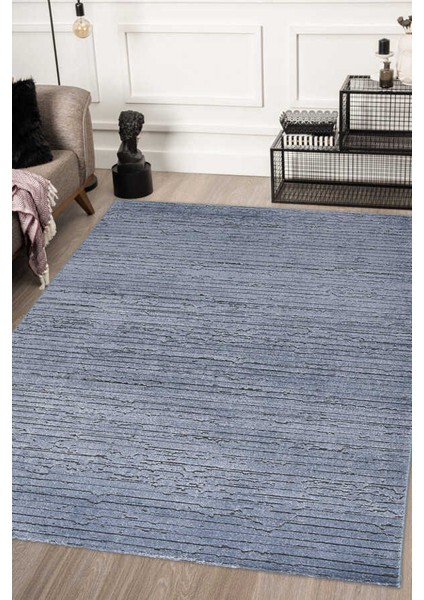 Elmina Mavi Antasit Halı Modern Dokuma Halı Yumuşak Oturma Odası Salon Çocuk Odası Mutfak Halısı F0322
