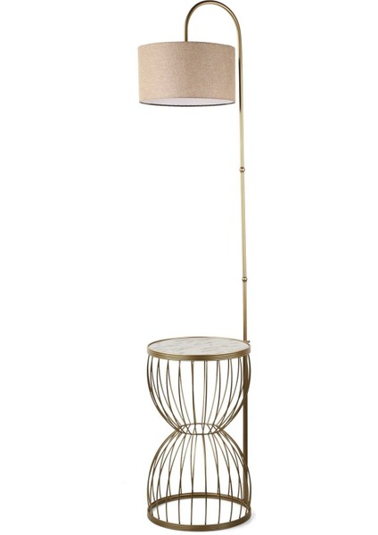 Venezia Sehpa Lambader Eskitme Mermer Ahşap Hasır Şapka fiyatları