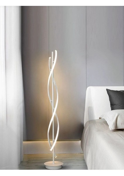 Dominic Modern Tasarım Beyaz Renk Gün Işığı Ledli Salon - Yatak Odası LED Lambader