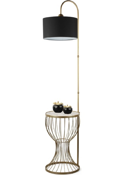 Aldora Sehpa Lambader Eskitme Mermer Ahşap Siyah Şapka modelleri