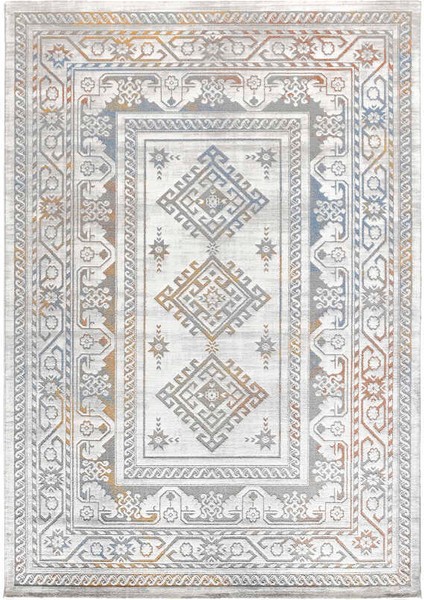 Paradise Gri Mavi Halı Modern Dokuma Halı Yumuşak Oturma Odası Salon Çocuk Odası Mutfak Halısı M082B