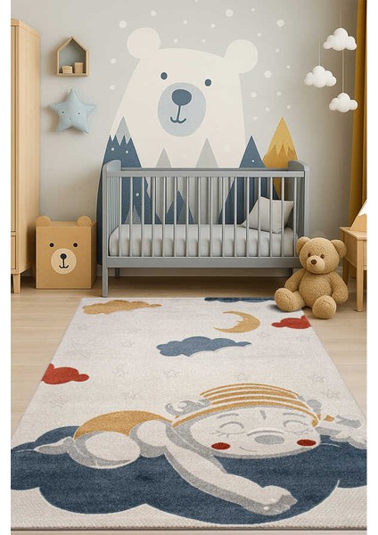 Roma Renkli Halı Kolay Temizlenebilir Modern Dokuma Halı Bebek Odası Çocuk Odası Halısı F0401