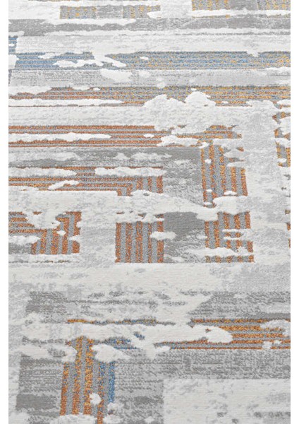 Paradise Mavi Gri Halı Modern Dokuma Halı Yumuşak Oturma Odası Salon Çocuk Odası Mutfak Halısı M086A