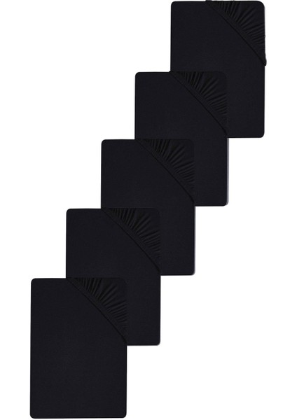 5 Adet Battal Boy Düz Pamuklu Çift Kişilik 200 x 200 cm Lastikli Penye Çarşaf indirimleri