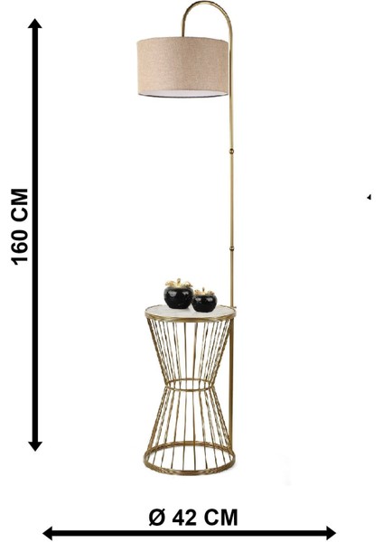Aytuğ Sehpa Lambader Eskitme Mermer Ahşap Hasır Şapka indirimleri