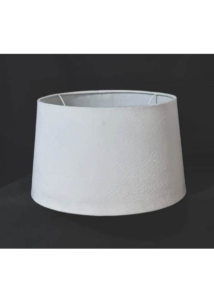 Beyaz Kumaşlı Lambader Başlığı 40 cm