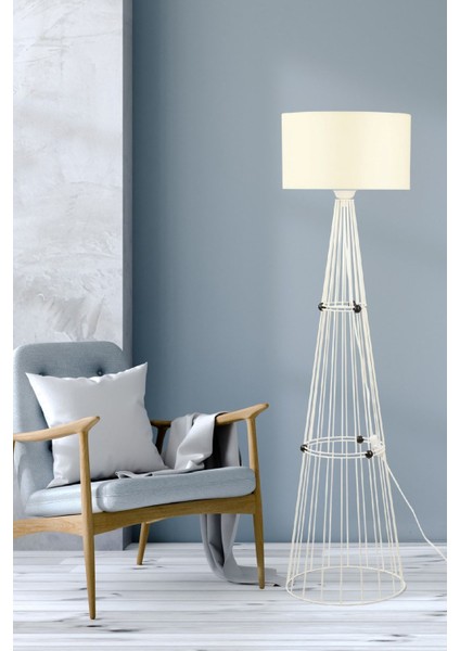 Filipin Lambader Beyaz Krem Şapka