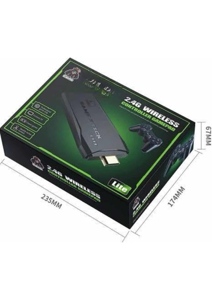 2.4g Uyumlu Kablosuz Çift Kol Atari Retro 20000 Oyun Game Stick