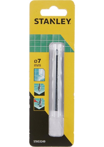 Menashop Metrashop STA53249 Cam/fayans Matkap Ucu, Metalik, 1 Adet, 7 mm