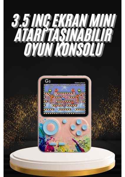 Televizyona Bağlanan Çift Joystick Taşınabilir Klasik Retro Oyunlu