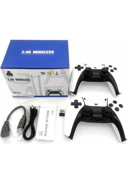 3D 4K Hd 2.4g Game Stick 4K Ultra Hd Oyun Konsolu Çift Kollu fırsatları