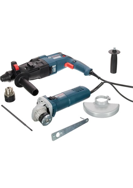 Menashop Metrashop Professional Gbh 240 Kırıcı Delici + Gws 750-125 S Avuç Taşlama Makinesi-Devir Ayarlı