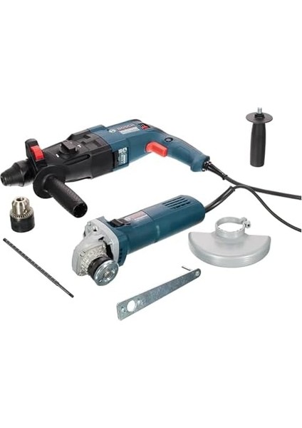 Menashop Metrashop Professional Gbh 240 Kırıcı Delici + Gws 750-125 S Avuç Taşlama Makinesi-Devir Ayarlı