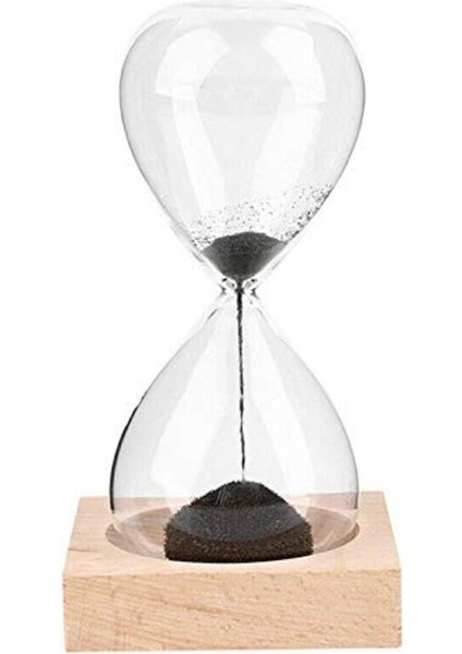 Manyetik Kum Saati Ahşap Tabanlı Manyetik Dekoratif Kum Saati Ofis Hediye fırsatları