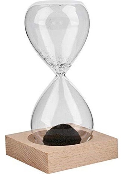 Manyetik Kum Saati Ahşap Tabanlı Manyetik Dekoratif Kum Saati Ofis Hediye indirimleri