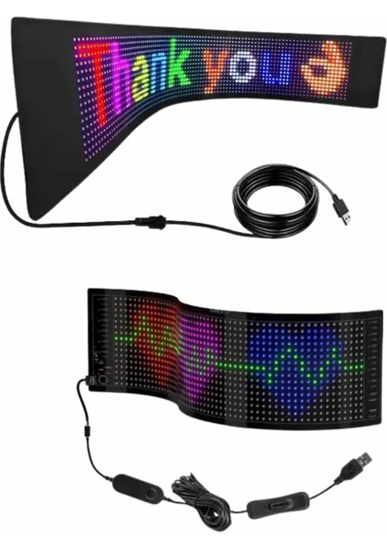 LED Ekran Matrix Panel Dijital Araba Yazısı Rgb 16X64