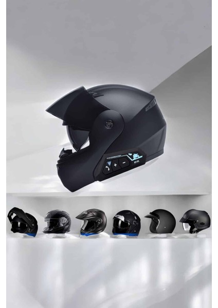 Teknorod Kask Kulaklığı Motosiklet Intercom Interkom Dinleme Konuşma Özellikli Su Geçirmez