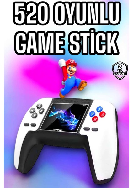 Teknorod Game Stick 520 Oyunlu Retro Konsol Çocuklara Özel